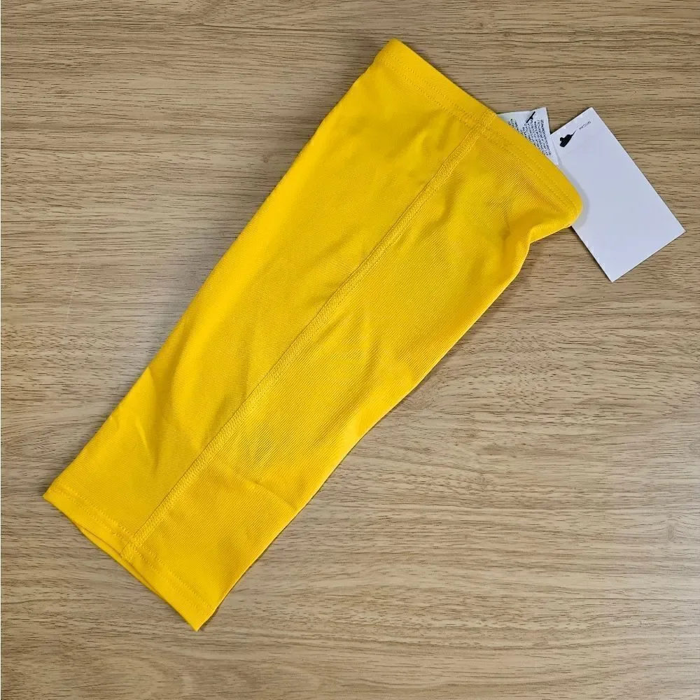 Air Jordan Nike Pro Hyperstrong Knee Shin Padded Sleeve Large L Yellow Grey New